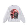 Heavyweight 420g Cotton Hoodie With Anime Print Unisex Oversized Streetwear Long Sleeve Sweatshirt