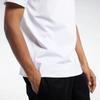 Reebok CL F Vector Tee Letter Logo Print Breathable Crew Neck Short Sleeve T-Shirt Unisex Tops White FK2655
