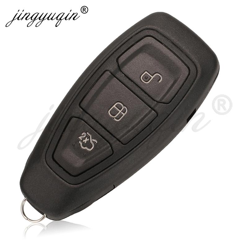 Jingyuqin 10pcs 2/3 Buttons Remote Car Key Shell For Ford Focus C-Max Mondeo Kuga Fiesta Galaxy S-Max B-Max Keyless Case Replace