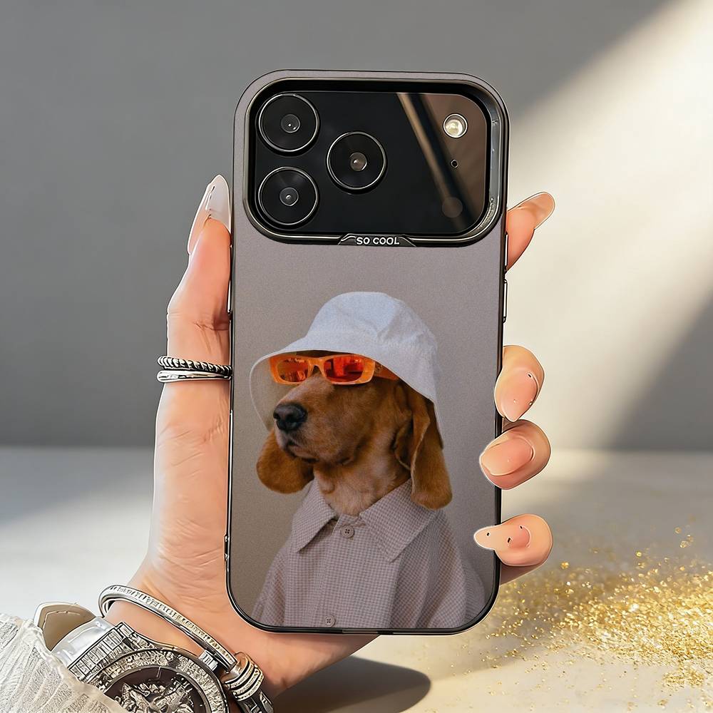 

P-Pet Puppy Dog Cute Phone Case For iPhone17,16,15,14,13,12,11,Pro,MAX White Matte Shockproof Cover iPhone16se4