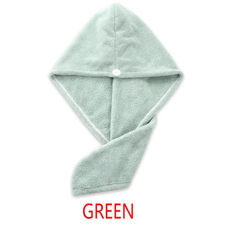 FASHION Hair Towel Wrap Fast Dry Hair Towel Super Absorbent Microfiber Coral Velvet Hair Drying Towel Quick Dry Hair Turban