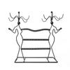 Vintage Iron Rotating Jewelry Rack: Necklace Bracelet Earring Hanging Organizer 360° Swivel Display Stand for Jewelry & Accessories
