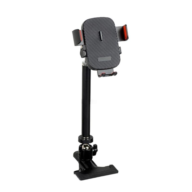 Multiple Phone Holder With Clamp Base 3 Adjustable For Camera Light Smartphone Desktop Stability