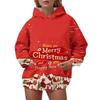 Women's 3D Digital Printed Hooded Sweater Christmas Elk Casual Fashion Hoodie