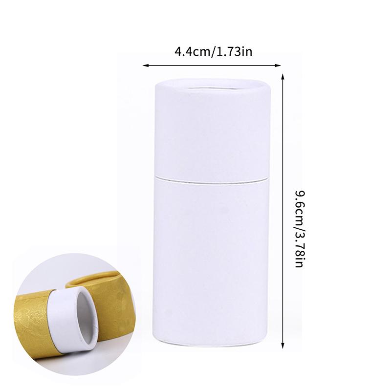 Kraft Paper Tube Jar 10ml 20ml 30ml Cylinder for Essential Oil Bottle Secure Packaging Box for Travel and Gift Wrapping