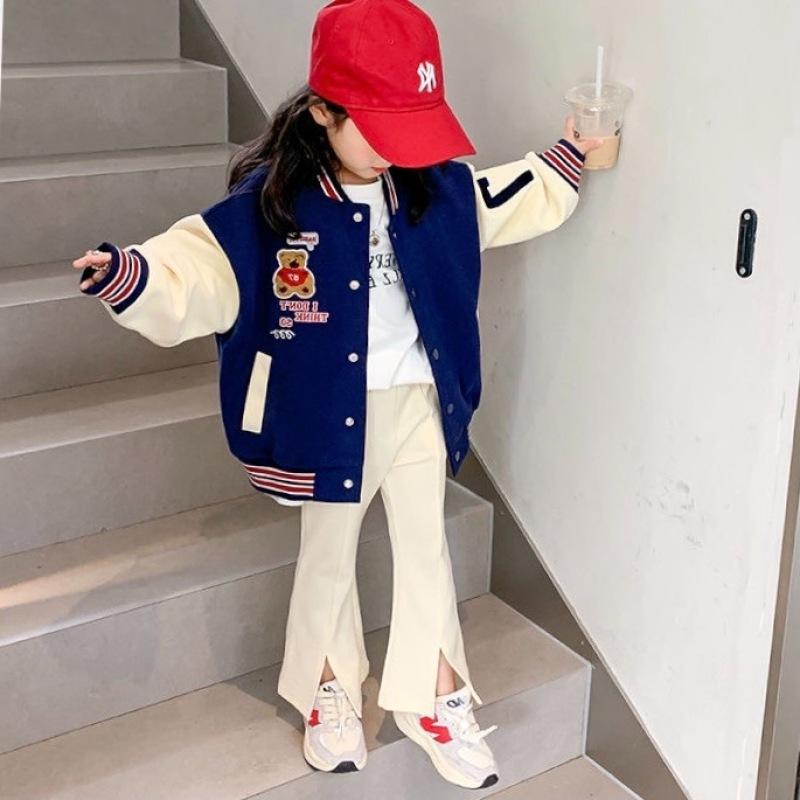 2-8T Batole Kid Dětské Dívčí kalhoty Podzimní Kojenecké Dívčí Kalhoty Elegantní Split Fashion Flares Kalhoty Nové Dětské Spodničky Kalhoty