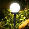 Lampa Solarna Ogrodowa Mocna Biała Kula Led Duża Xxl 2 Sztuki