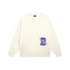 Li Ning Badfive Quest For The Central Plains Letter Print Loose Pullover Sweater Men Sweater Light-Antique-Yellow AMBS157-1