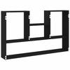 Wall Shelf In Black Oak Look 99 X 15 X 60 Cm Wood Based Material