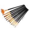 12PCS Comfortable grip Special Shape Paint Brushes  Handmade craft painting