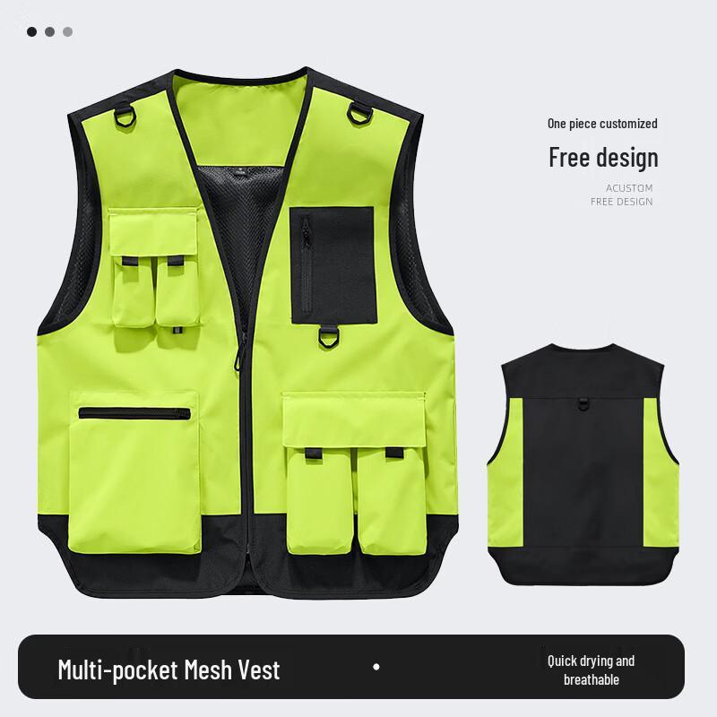 Unisex Multi-Pocket Outdoor Utility Vest 3XL