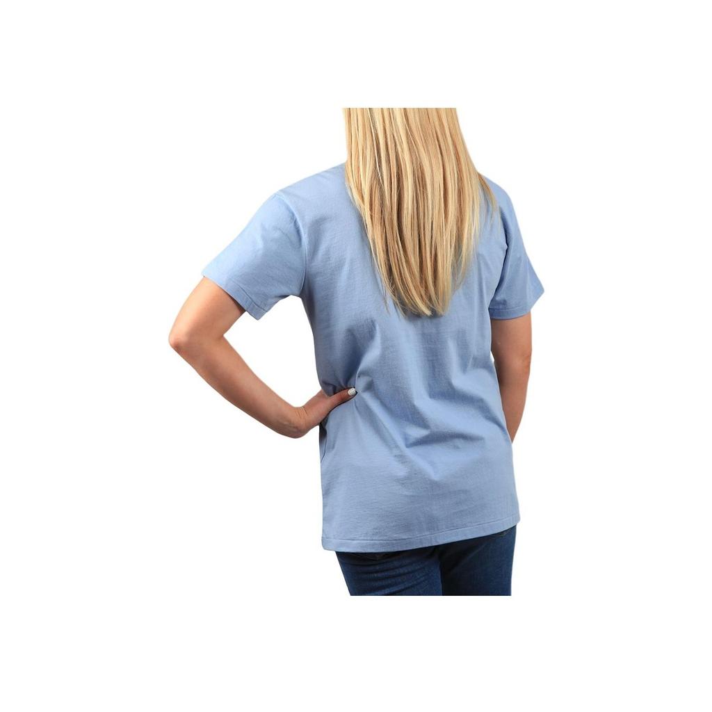 Polo Ralph Lauren Logo Print Round Neck Short Sleeve T-Shirt Women T-Shirts Blue 211838144-002