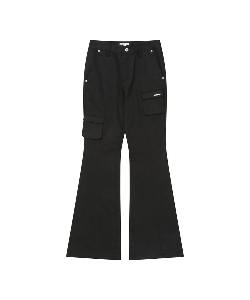 MISEKI SEOUL Line Pocket Cargo Pants Black