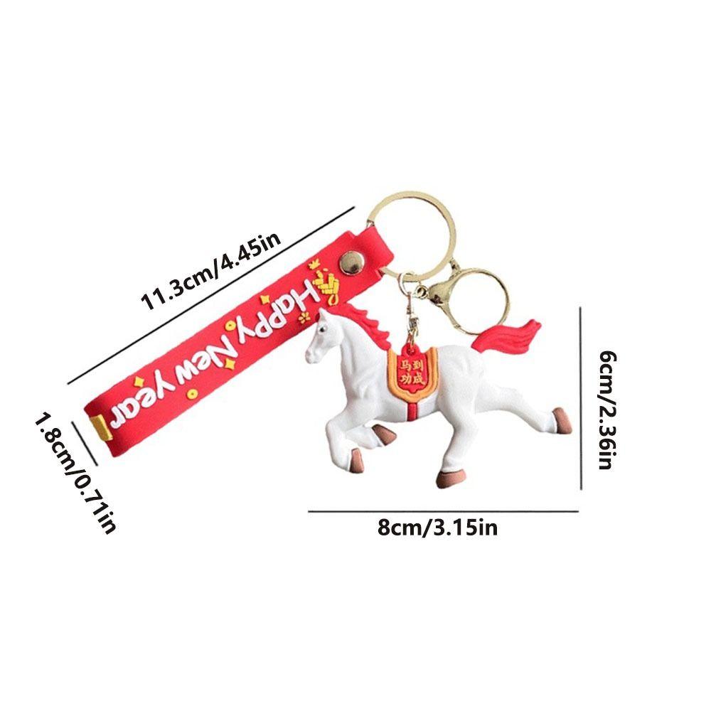 Chinese Zodiac Design Zodiac Horse Keyring Horse Design Car Key Chain  Spring  Festive Decor