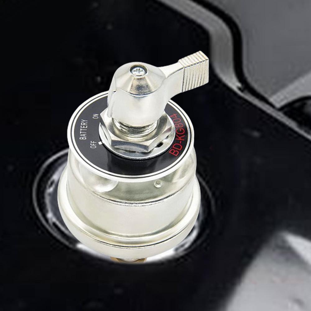 High Current Battery Disconnect On-Off Powerful 300A Battery Isolator On-Off Vehicles Battery Cut Off On-Off Portable Battery