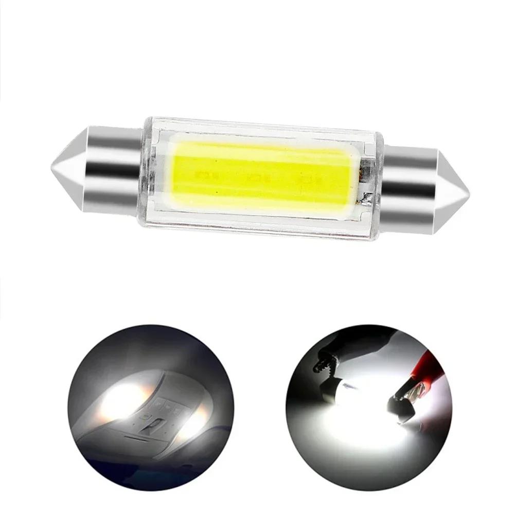 10Pcs31mm 36mm 39mm 41mm C5W C10W LED Bulb Canbus Festoon Auto White Led Car Interior Light Dome Reading License Plate Lamp 12V