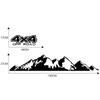 4X4 Off Road Mountain Graphics Vinyl Decal Sticker For Car Truck Pickup Styling