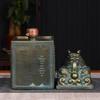 Dragon Seal Jade Ceramic Wine Bottle - 3-Jin Capacity, Decorative Wine Jar for Household Storage
