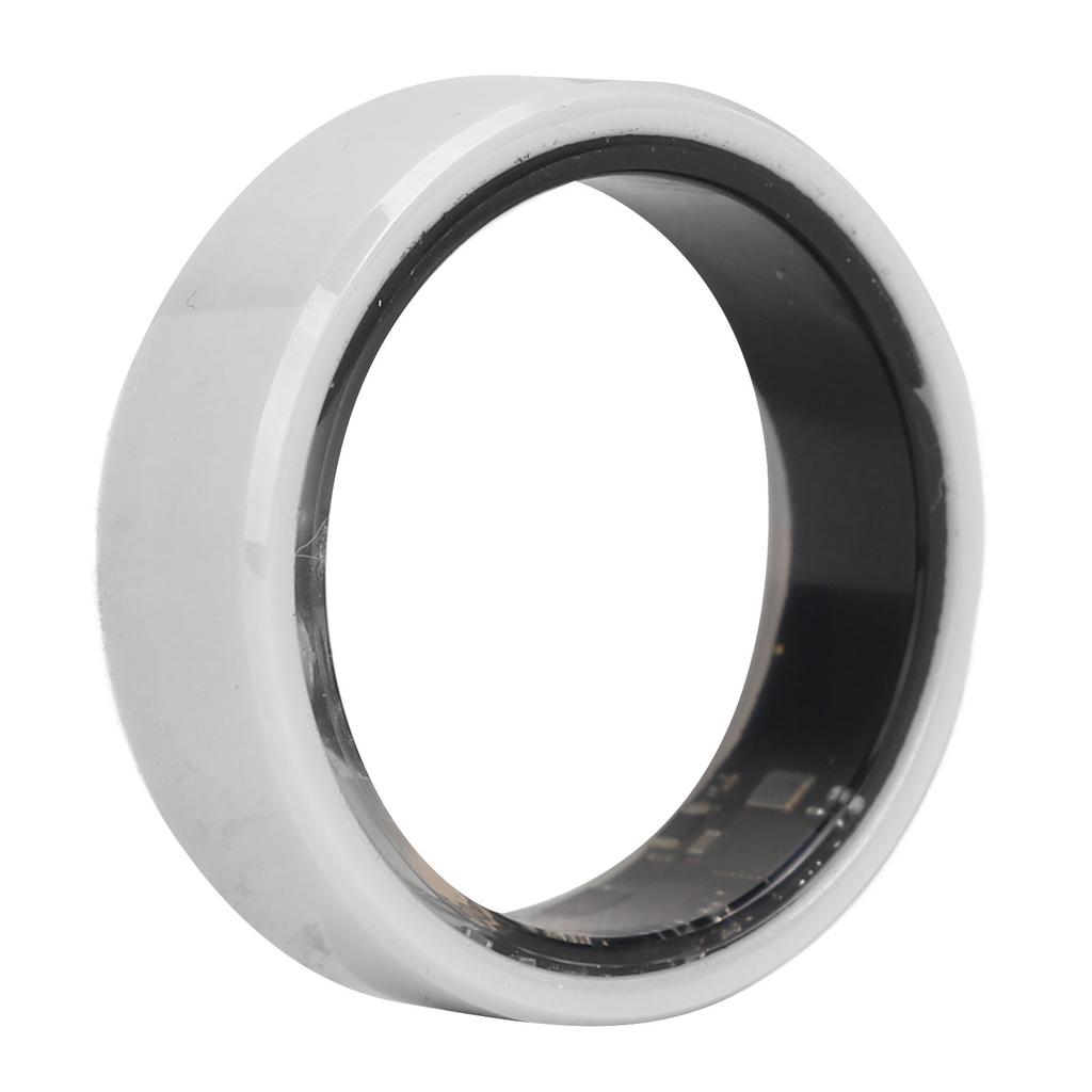 Smart Ring White BT IP68 Waterproof Rechargeable Pedometer Sleep Tracking Health Ring for Fitnss 10