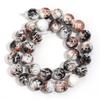 1 Strand 6/8/10/12mm Black Brown Glass Beads Round Loose Spacer Bead For Jewelry Making DIY Crafts Bracelet Necklace Accessories