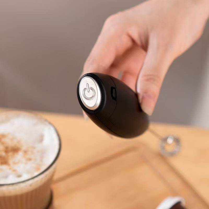 Milchaufschäumerstab - Leistungsstarker elektrischer Handrührer und Mini-Mixer für Kaffee, Matcha und Proteinshakes - Langlebig, leicht zu reinigen und schneller Aufschäumer (Sahne)