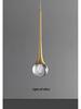 Nordic Crystal Single-Head Pendant Light for Bedroom or Dining Room