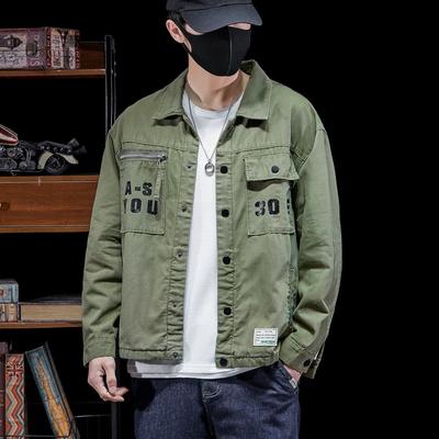 Chemises de Travail pour Homme à Manches Longues en Coton Décontractées Amples Élégantes Polyvalentes Cargo Lavées Grande Poche Tissées Vestes-Chemises