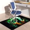 1pc Office Carpet Chair Mats Joker Green Smoke Laughing Perfect for Office Chairs, Living Rooms, Or Bedrooms,Polyester Carpet.HDT194