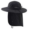Outdoor sun hat Children's quick-drying breathable eaves sun protection bucket hat can store neck protection shawl hat