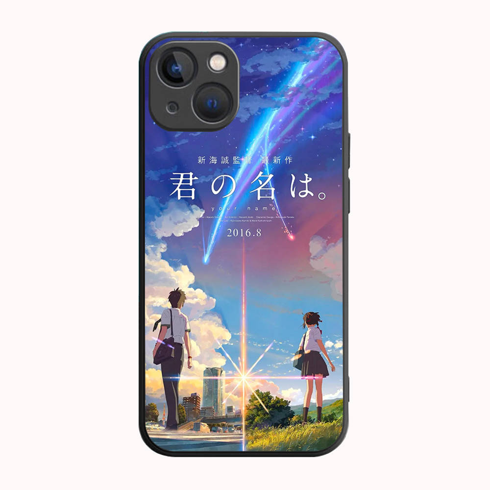 B-32 Your Name  Black Case for Redmi 10A 10C 12C 13C 9A 9C 9T A3X Note 10 9 9S 10S iPhone 11 12 13 14 15 16 X XS Pro Max Mini 7 8 Plus XR