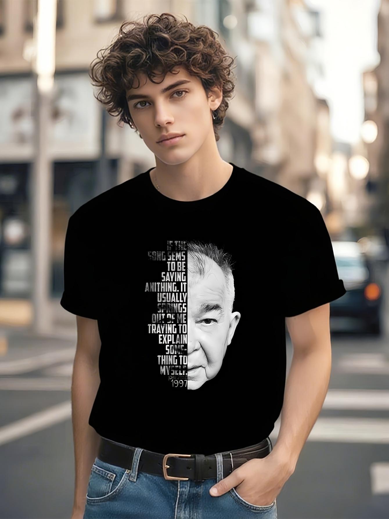 John Prine Lyrics Graphic Tshirt Graphic Tshirt - Say You... XXXL