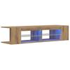 Vidaxl Szafka Pod Tv Z Oświetleniem Led, Dąb Artisan, 90X39X30 Cm