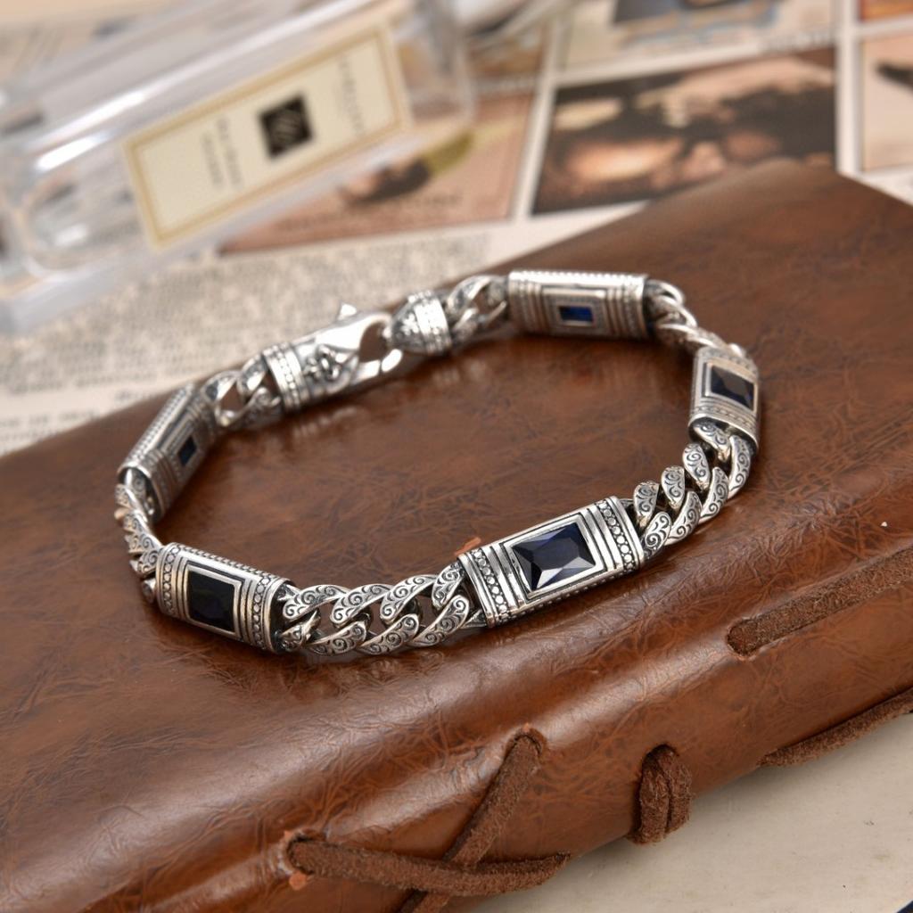 Neues Tang-Grasmuster-Armband für Männer und Frauen Kubanische Kette Mode Türkiye Stil Luxusschmuck