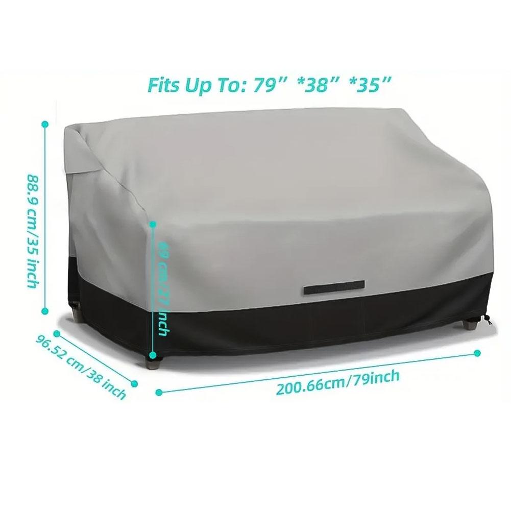 Furniture Cover,Waterproof 2-Seater Sofa Cover,Outdoor Patio Seater Covers Waterproof Garden Protective Covers UV-Resistant