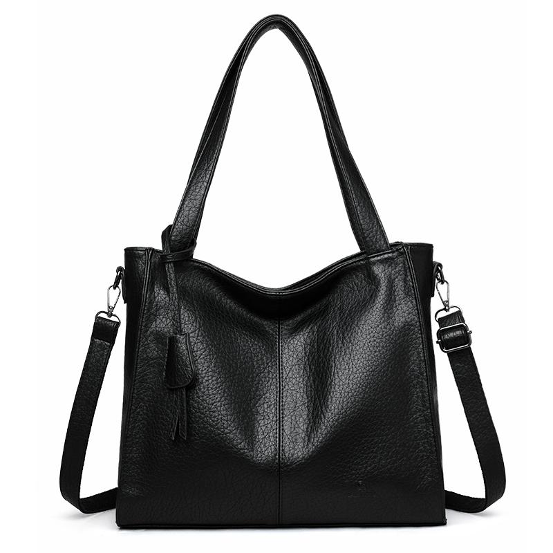 תיק טוטה מ-PU לנשים, תיק כתף בקיבולת גדולה, תיק צד, תיק יומיומי לאם