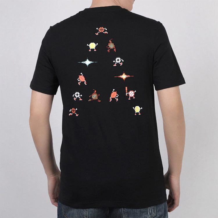 adidas T Shirts Men's Black Crew Neck Moderate Straight Fit FN1755