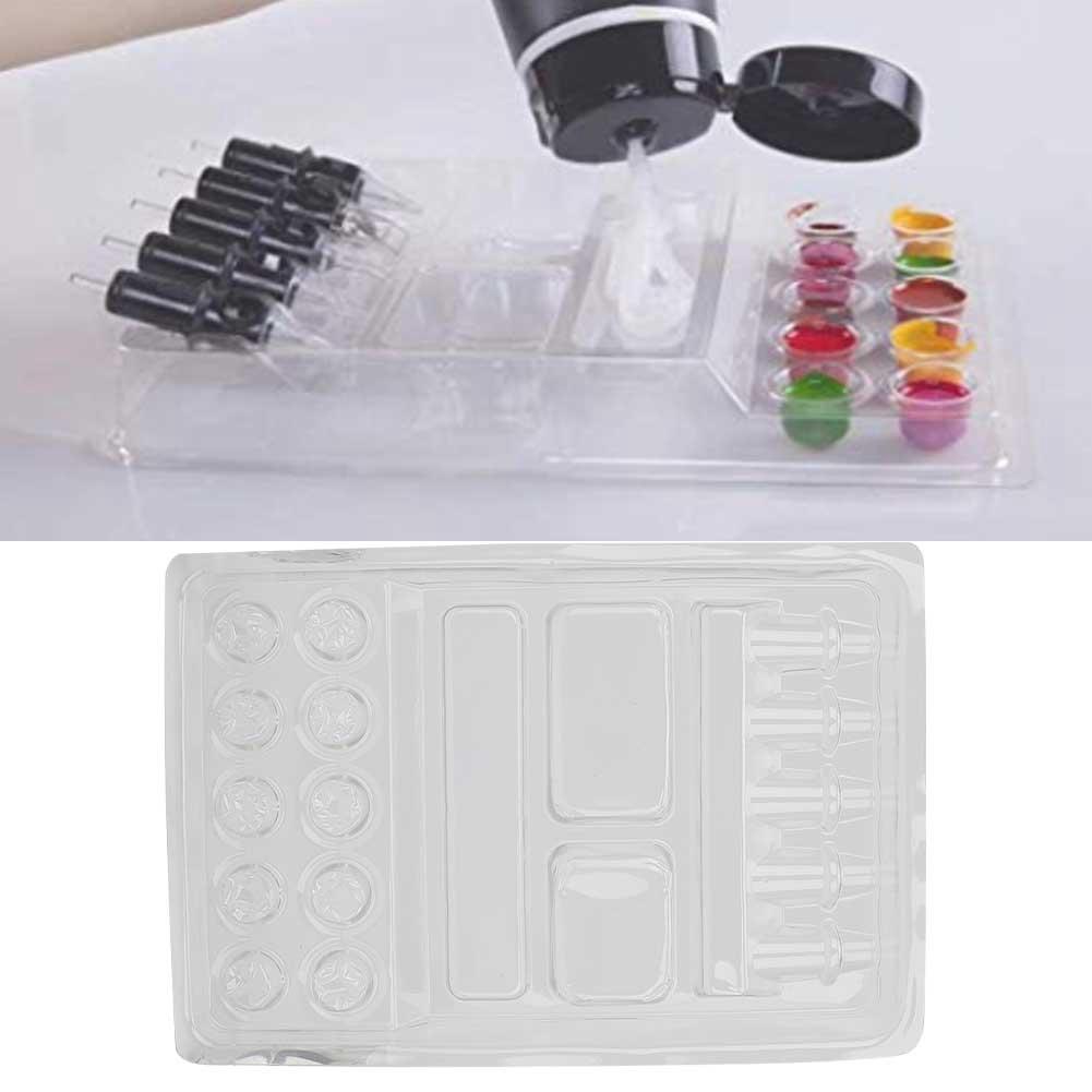 

25pcs Disposable Tattoo Ink Pigment Tray Stand Tattoo Needle Head Holder Container