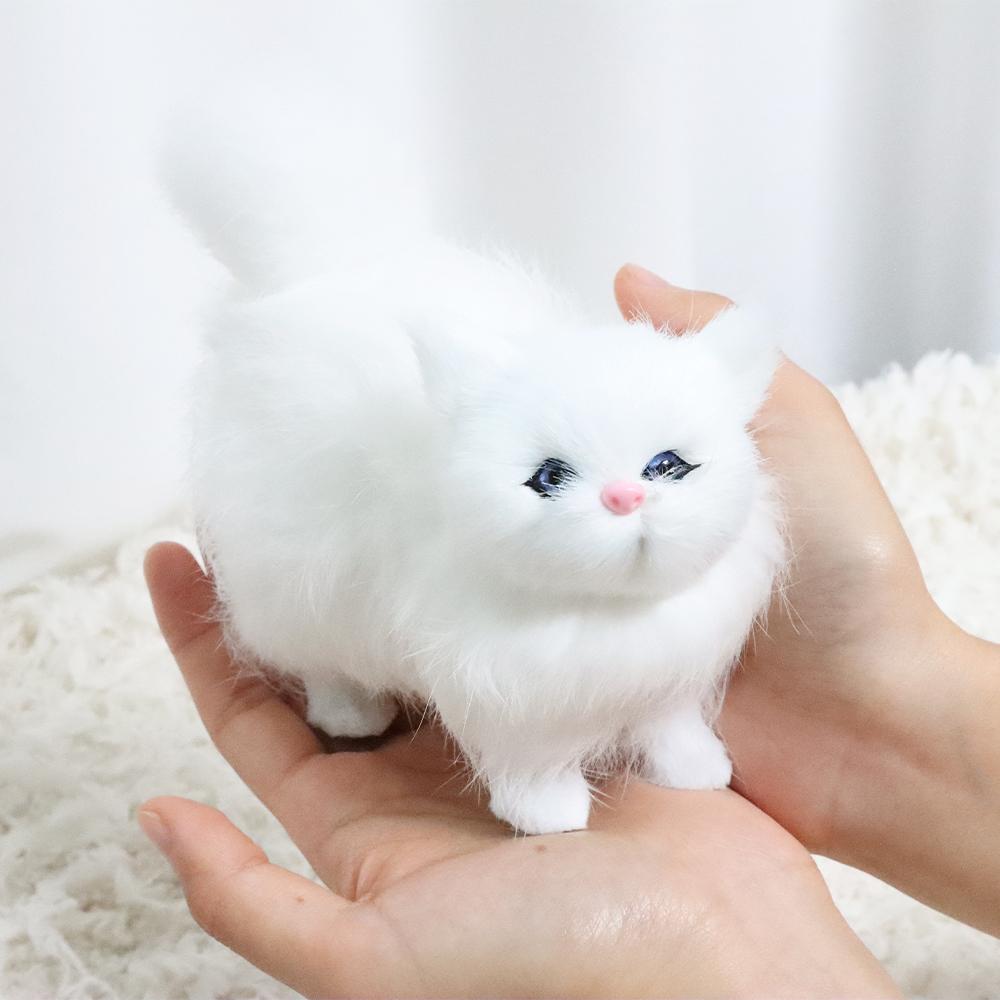 

13 см Реалистичная модель котенка Симуляция Кошка Плюшевые игрушки Мягкие Милые Набитые животные Кошки Идеальные подарки на день рождения для Детей Девочек или Мальчиков 13cm
