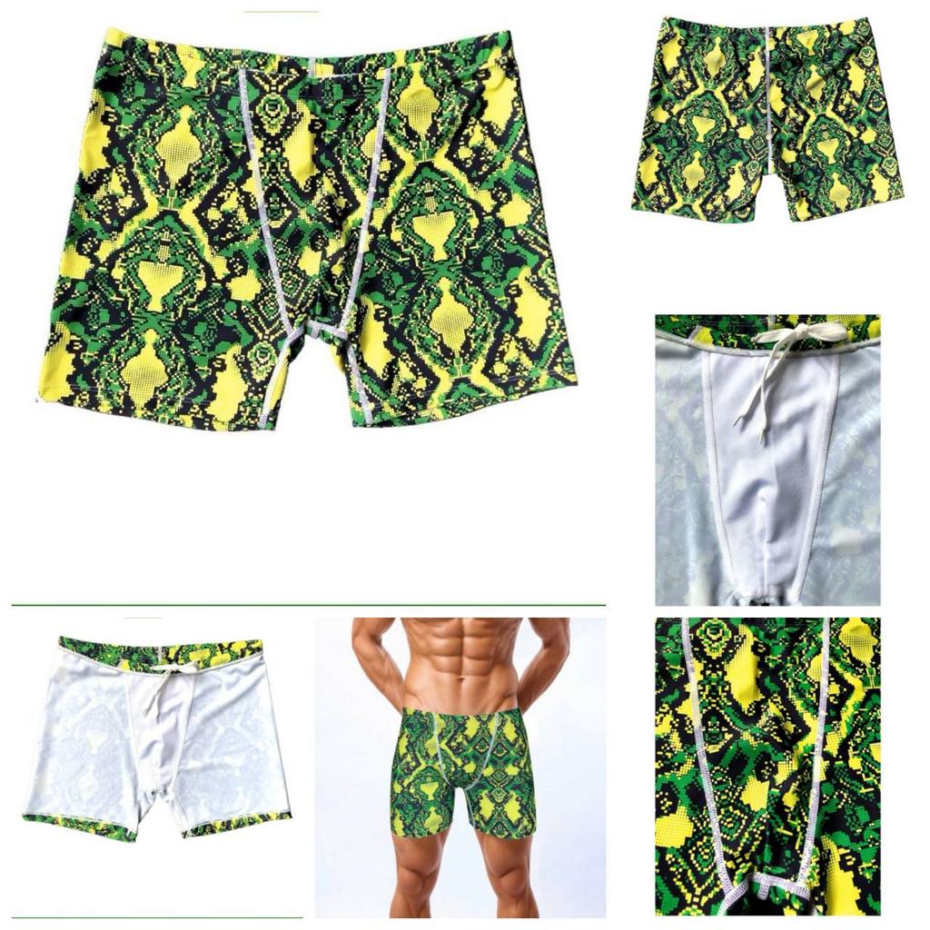 MMA UFC Muay Thai Kickboxing Boxing Green Yellow Casual Shorts Gym Sport Unisex Men Women Workout Quick Dry Print Elastic High Waist Training