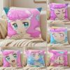 Anime L-Laura Cute Pillow Case Sofa and Living Room Decorative Cushion Covers Dust-proof and Mite-proof Invisible Zipper