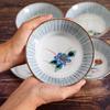 Waza no Kura Stylish Tableware, Kutani Ware Small Bowls, Set of 5, Five Flowers Design, Ceramic, High-End Brand, Japanese Tableware, Traditional Japan