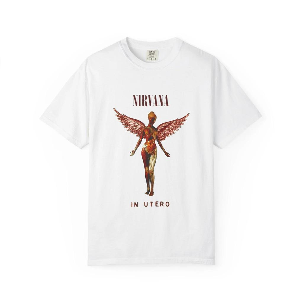 Mens Casual TShirt Retro Rock Emblem Graphic Print Short Sleeve Trendy Tee