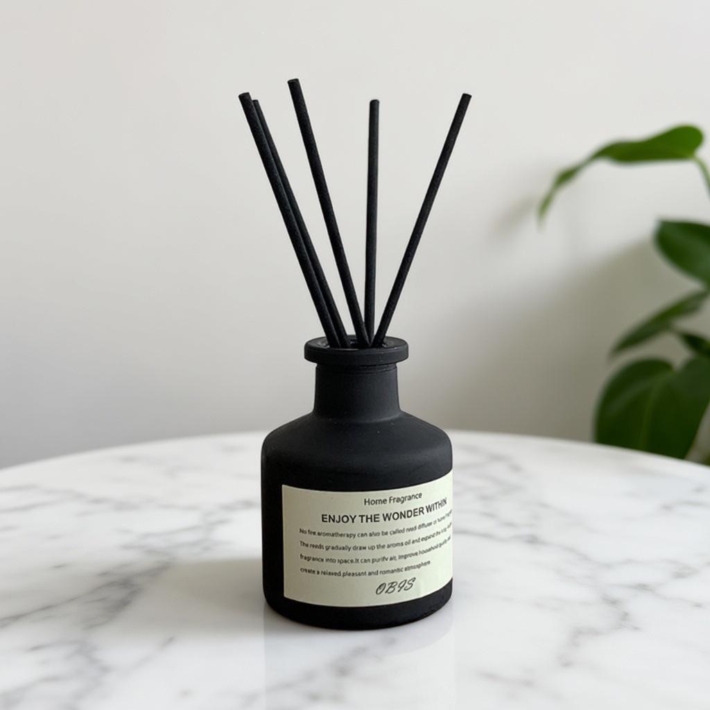 Flameless Reed Diffuser: Aromatherapy Essential Oil for Home and Bathroom Freshening