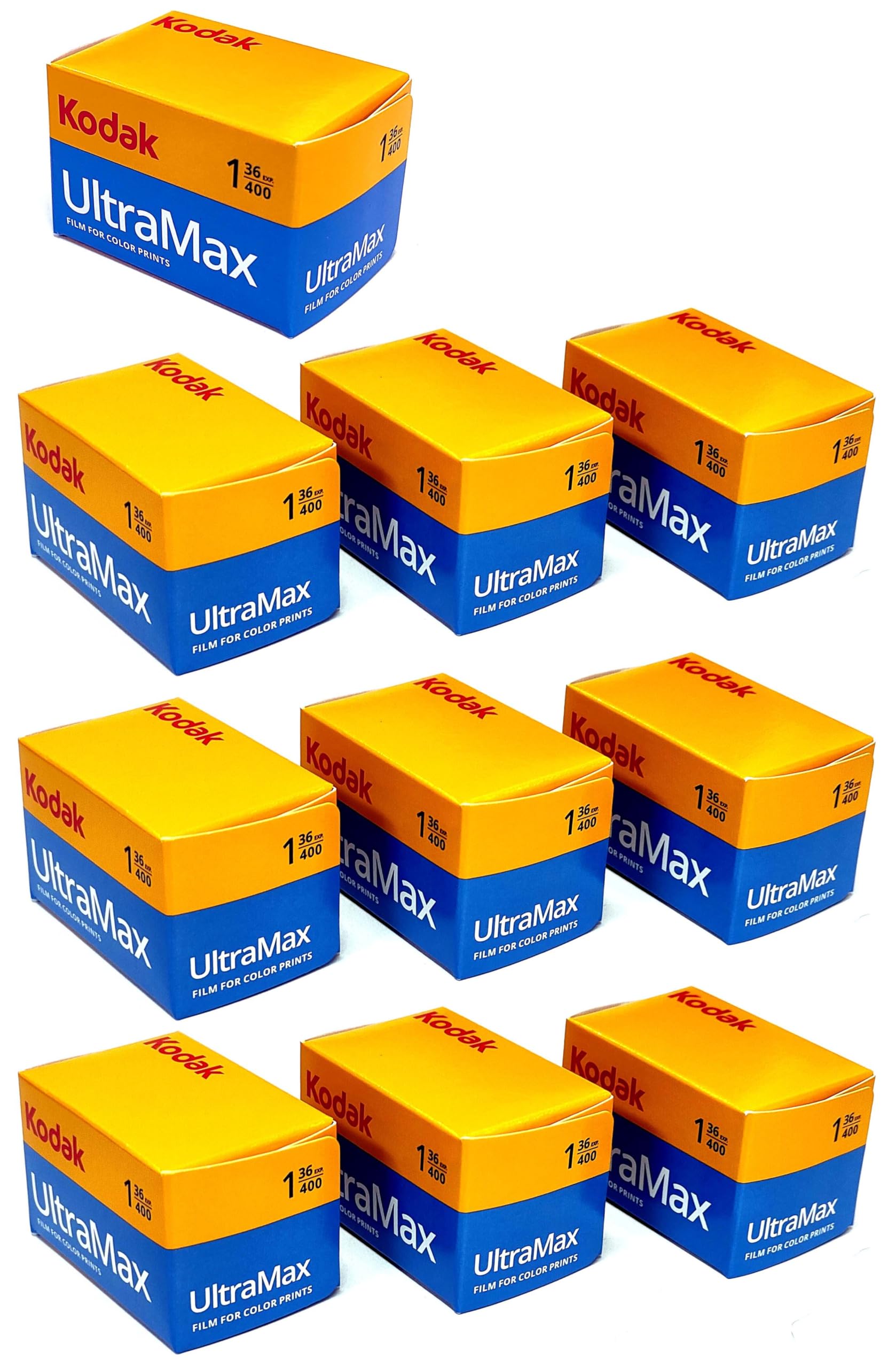 

Кольорова негативна плівка Kodak 35 мм ULTRAMAX400 36 знімків набір 10