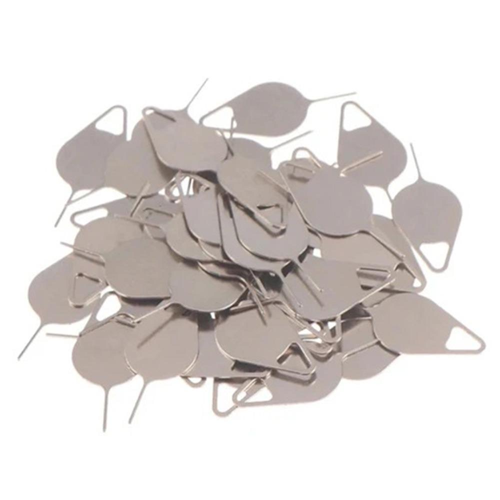 100Pcs Portable SIM Card Tray Ejector Pin Anti-Lost Ejecting Removal Needle  Phone Key Tool