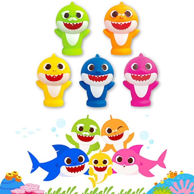 Baby Shark Cute Finger Puppet Safe Plastic Kids Toys Educational Gift Playtime