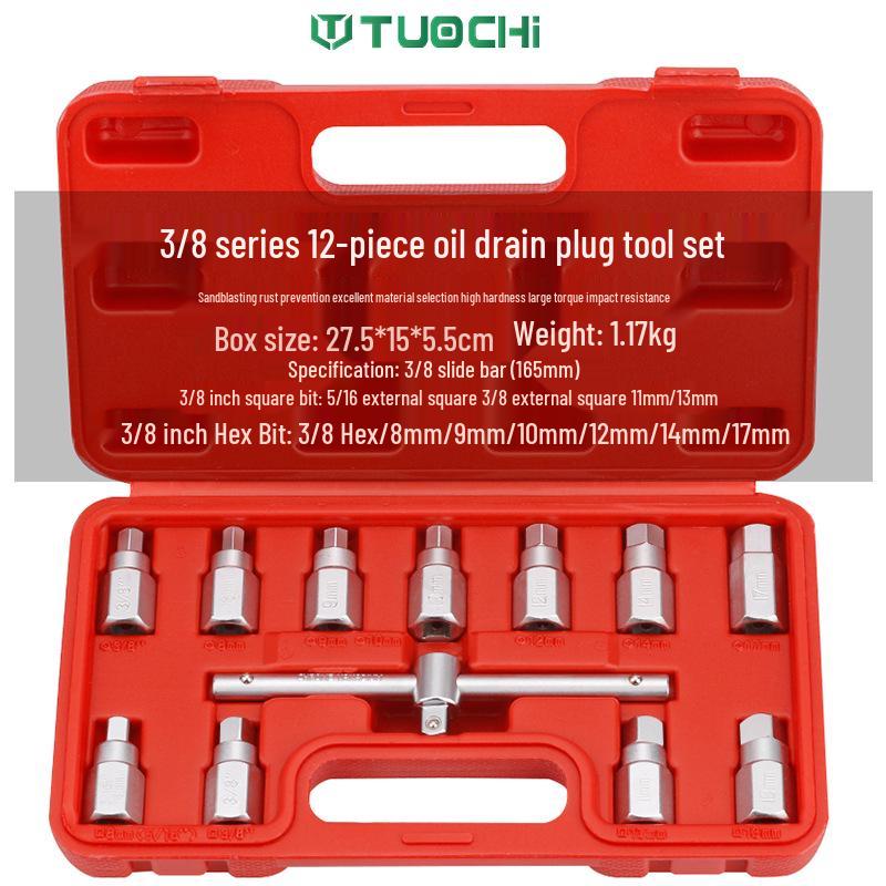 Набор гаечных ключей и головок для сливной пробки автомобильного масла