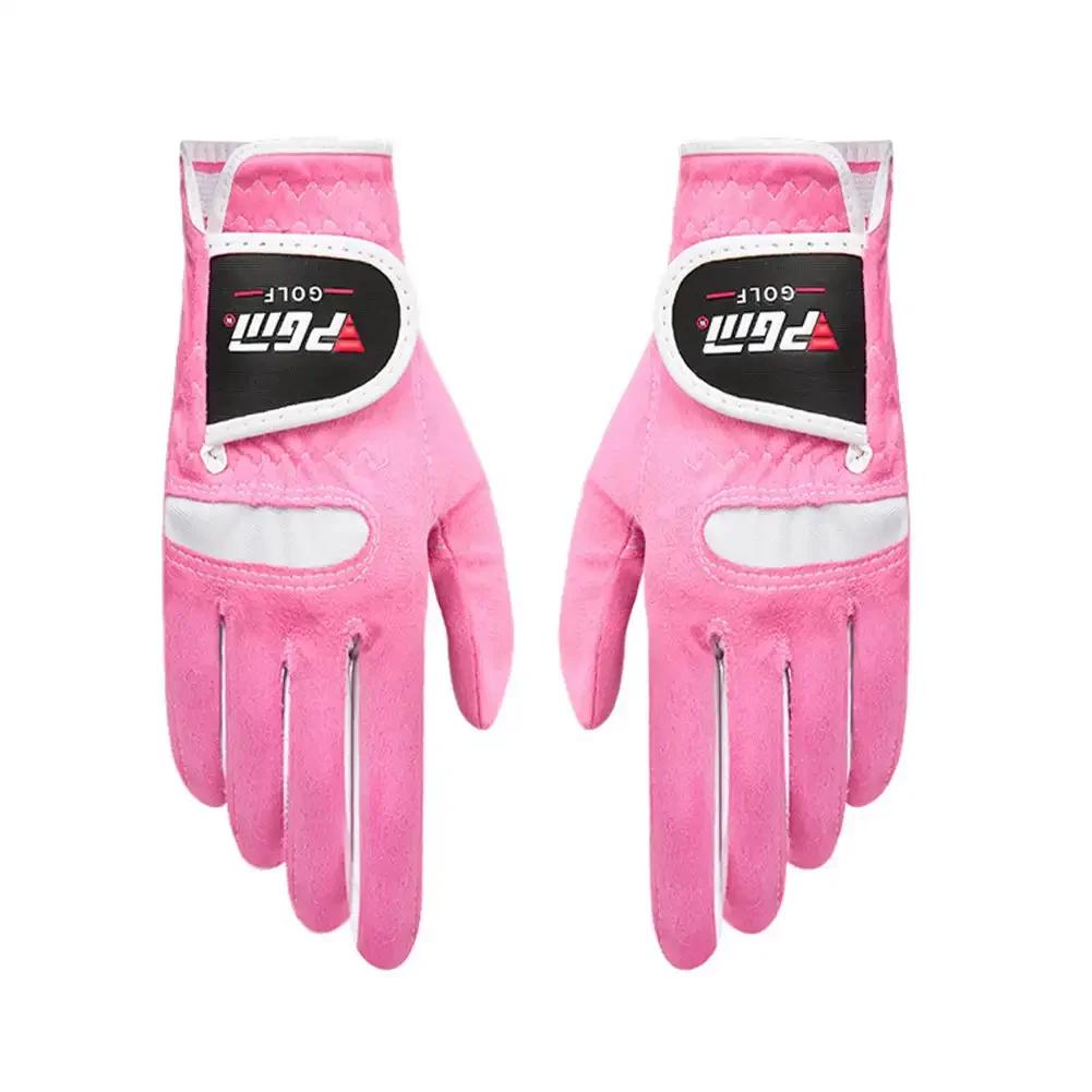 1 Paar Dames Golfhandschoenen Suède Microvezel Doek Antislip Slijtvast Buiten Sport Handschoenen Golf Benodigdheden