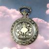 Pocket Watch Retro Style Flip Student Men's Mechanical Exquisite Test Hanging