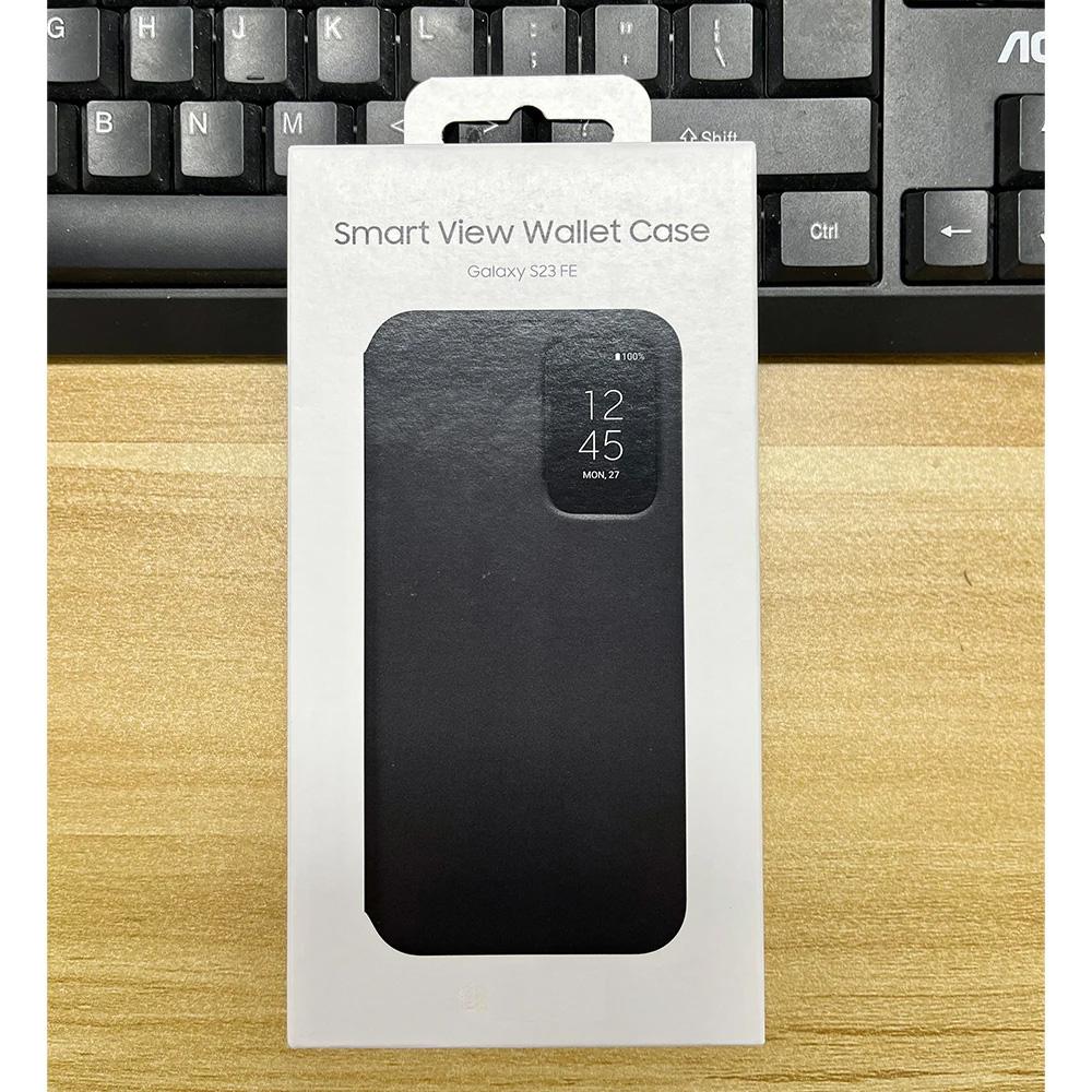 Samsung Official Smart View Wallet Flip Case For Samsung Galaxy S23 FE Smart View Protective Phone Cover